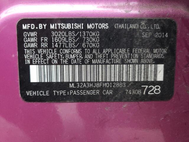 Photo 12 VIN: ML32A3HJ8FH012883 - MITSUBISHI MIRAGE 