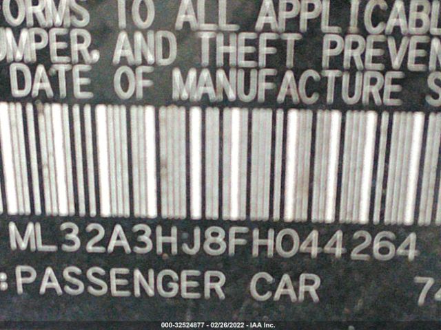 Photo 8 VIN: ML32A3HJ8FH044264 - MITSUBISHI MIRAGE 