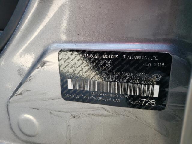 Photo 9 VIN: ML32A3HJ8HH010280 - MITSUBISHI MIRAGE ES 