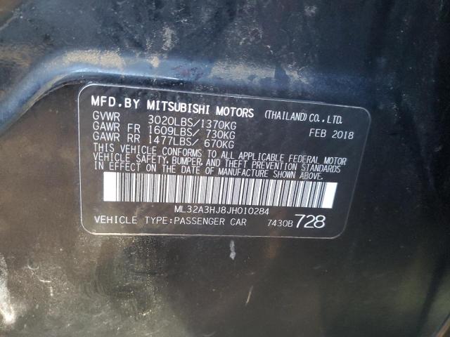 Photo 11 VIN: ML32A3HJ8JH010284 - MITSUBISHI MIRAGE 