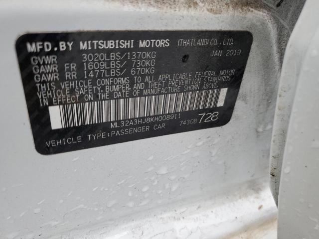 Photo 11 VIN: ML32A3HJ8KH008911 - MITSUBISHI MIRAGE ES 