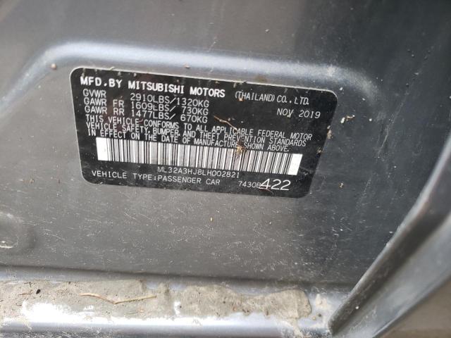 Photo 11 VIN: ML32A3HJ8LH002821 - MITSUBISHI MIRAGE ES 