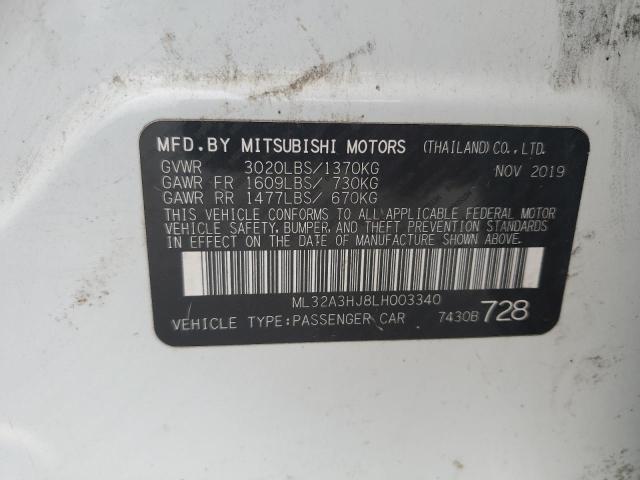 Photo 11 VIN: ML32A3HJ8LH003340 - MITSUBISHI MIRAGE ES 