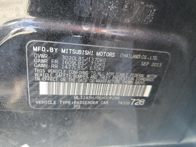 Photo 11 VIN: ML32A3HJ9EH008288 - MITSUBISHI MIRAGE DE 