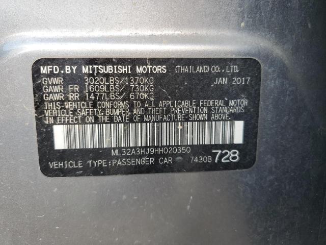 Photo 11 VIN: ML32A3HJ9HH020350 - MITSUBISHI MIRAGE ES 