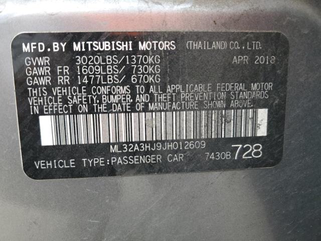 Photo 11 VIN: ML32A3HJ9JH012609 - MITSUBISHI MIRAGE 