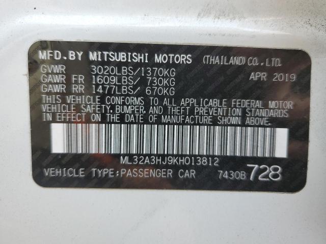 Photo 11 VIN: ML32A3HJ9KH013812 - MITSUBISHI MIRAGE ES 