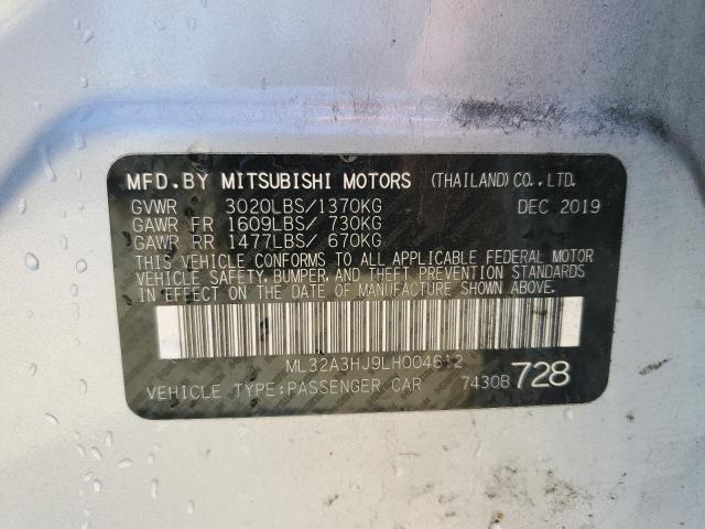 Photo 11 VIN: ML32A3HJ9LH004612 - MITSUBISHI MIRAGE 