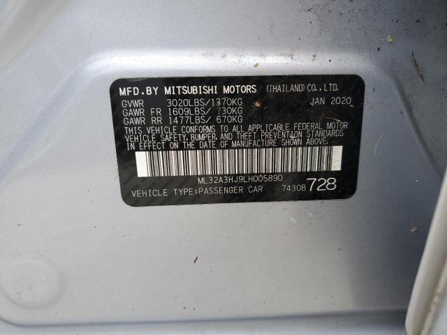 Photo 9 VIN: ML32A3HJ9LH005890 - MITSUBISHI MIRAGE ES 