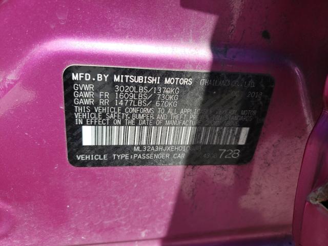 Photo 9 VIN: ML32A3HJXEH010888 - MITSUBISHI MIRAGE DE 