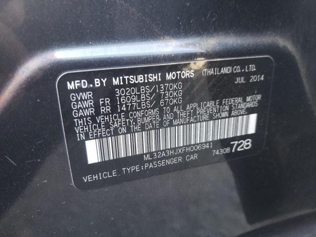 Photo 12 VIN: ML32A3HJXFH006941 - MITSUBISHI MIRAGE 