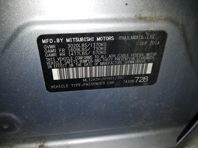 Photo 9 VIN: ML32A3HJXFH012397 - MITSUBISHI MIRAGE 