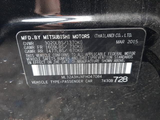 Photo 9 VIN: ML32A3HJXFH047084 - MITSUBISHI MIRAGE DE 