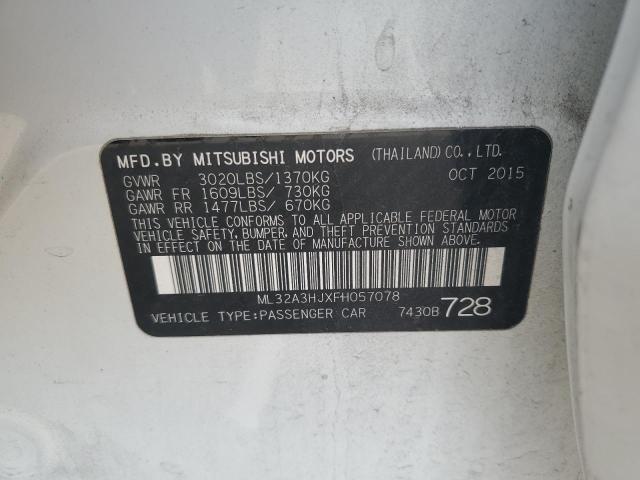 Photo 11 VIN: ML32A3HJXFH057078 - MITSUBISHI MIRAGE 