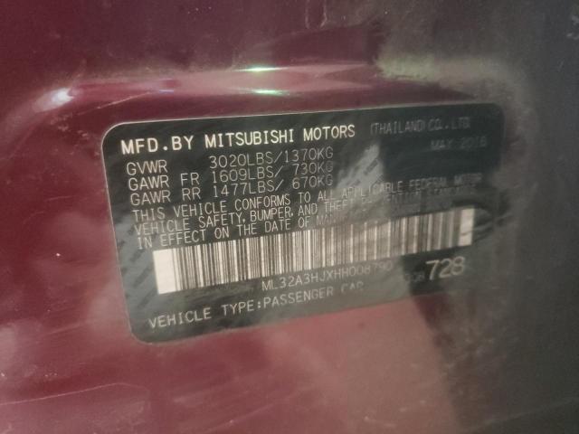 Photo 11 VIN: ML32A3HJXHH008790 - MITSUBISHI MIRAGE ES 