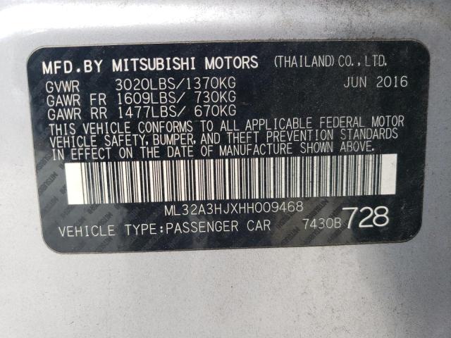 Photo 11 VIN: ML32A3HJXHH009468 - MITSUBISHI MIRAGE ES 