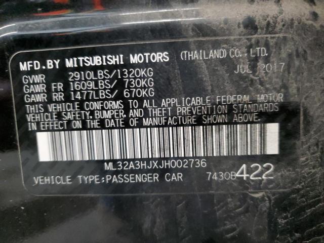 Photo 11 VIN: ML32A3HJXJH002736 - MITSUBISHI MIRAGE 