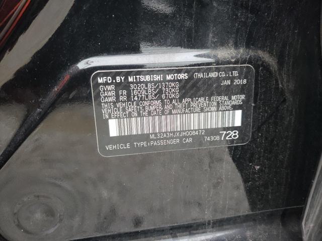 Photo 11 VIN: ML32A3HJXJH008472 - MITSUBISHI MIRAGE 