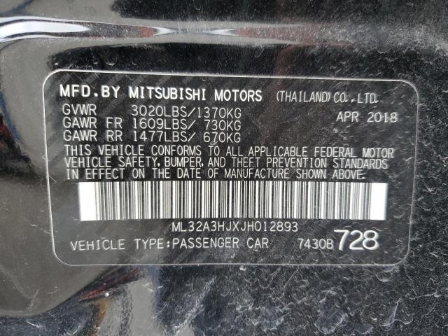 Photo 11 VIN: ML32A3HJXJH012893 - MITSUBISHI MIRAGE ES 