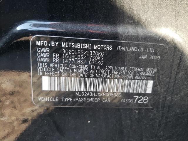 Photo 11 VIN: ML32A3HJXKH008389 - MITSUBISHI MIRAGE ES 