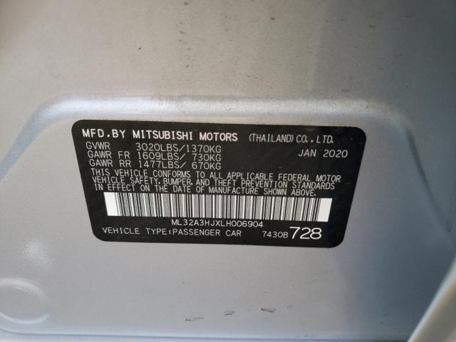 Photo 9 VIN: ML32A3HJXLH006904 - MITSUBISHI MIRAGE ES 