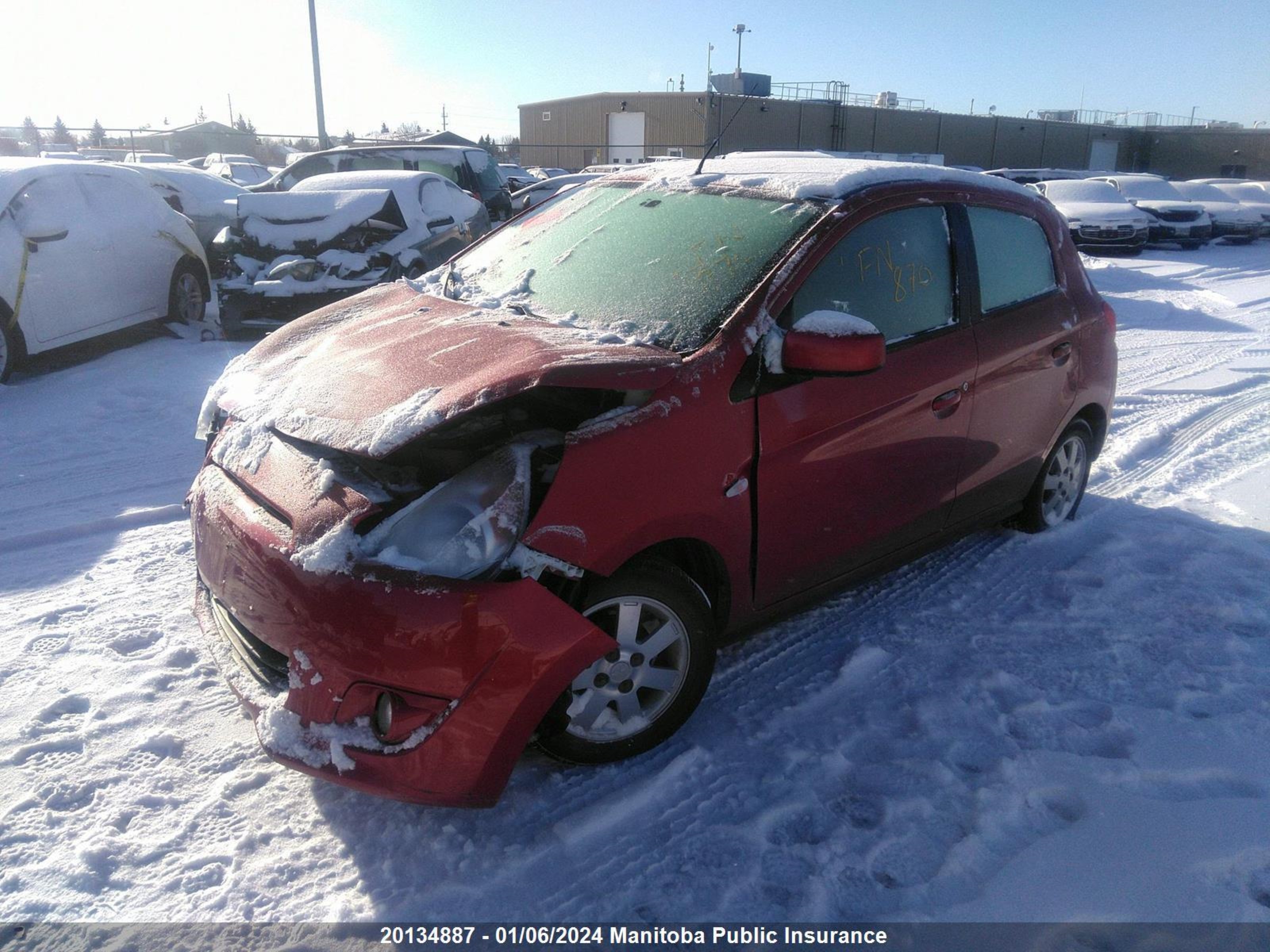 Photo 1 VIN: ML32A4HJ0EH015488 - MITSUBISHI MIRAGE 