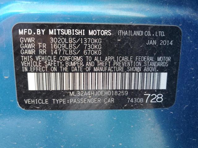 Photo 11 VIN: ML32A4HJ0EH018259 - MITSUBISHI MIRAGE 