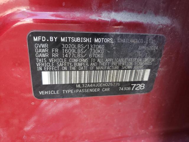 Photo 11 VIN: ML32A4HJ0EH025776 - MITSUBISHI MIRAGE ES 