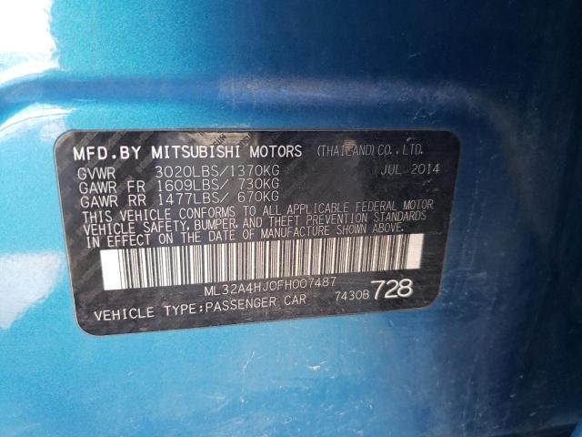 Photo 11 VIN: ML32A4HJ0FH007487 - MITSUBISHI MIRAGE ES 