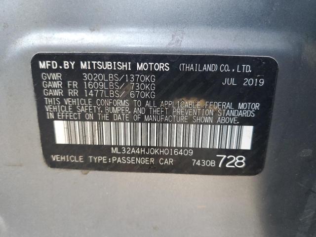 Photo 11 VIN: ML32A4HJ0KH016409 - MITSUBISHI MIRAGE 