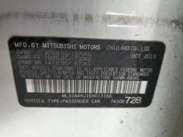 Photo 11 VIN: ML32A4HJ1EH013166 - MITSUBISHI MIRAGE ES 