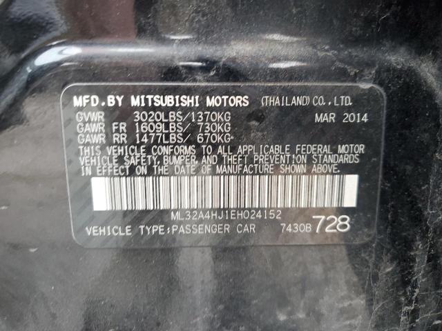 Photo 11 VIN: ML32A4HJ1EH024152 - MITSUBISHI MIRAGE 