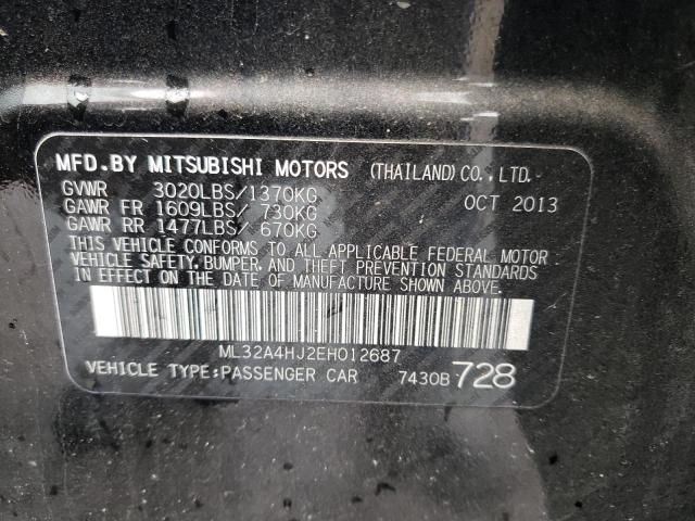 Photo 9 VIN: ML32A4HJ2EH012687 - MITSUBISHI MIRAGE ES 