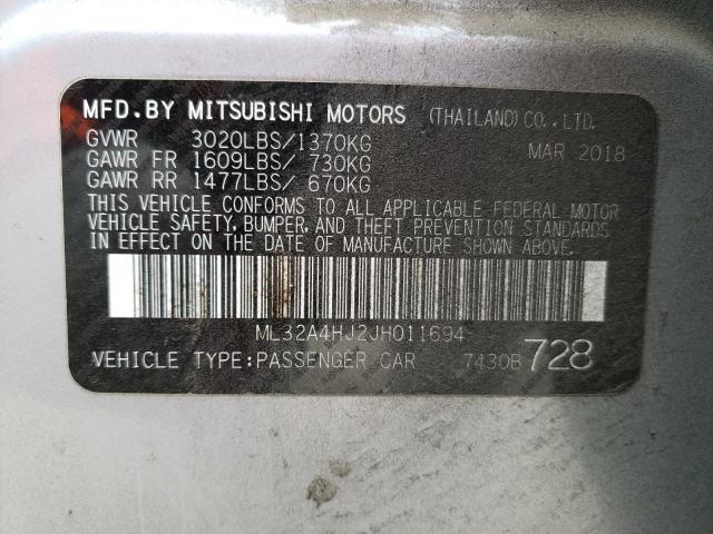 Photo 11 VIN: ML32A4HJ2JH011694 - MITSUBISHI MIRAGE SE 