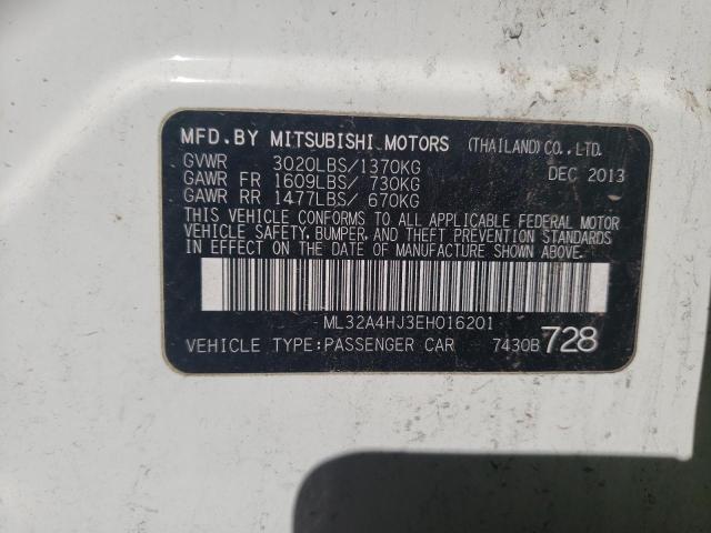 Photo 11 VIN: ML32A4HJ3EH016201 - MITSUBISHI MIRAGE 