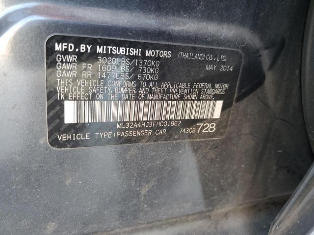 Photo 12 VIN: ML32A4HJ3FH001862 - MITSUBISHI MIRAGE 