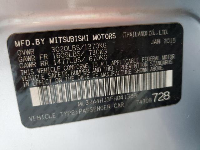 Photo 11 VIN: ML32A4HJ3FH041388 - MITSUBISHI MIRAGE ES 