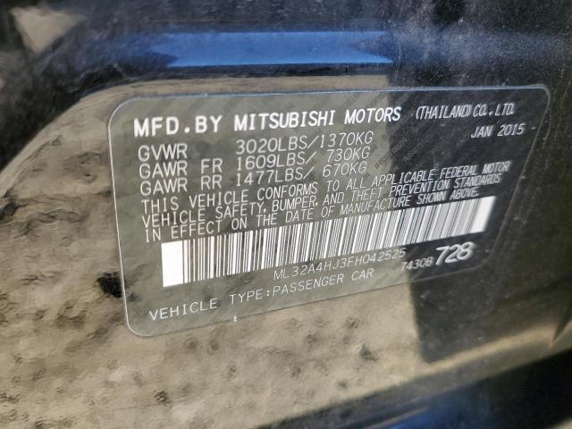 Photo 11 VIN: ML32A4HJ3FH042525 - MITSUBISHI MIRAGE ES 