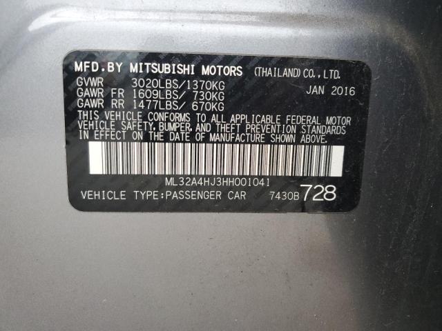 Photo 11 VIN: ML32A4HJ3HH001041 - MITSUBISHI MIRAGE 