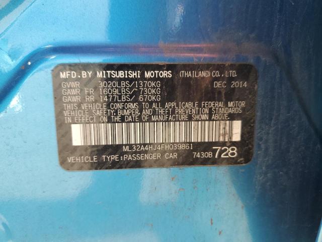 Photo 11 VIN: ML32A4HJ4FH039861 - MITSUBISHI MIRAGE 