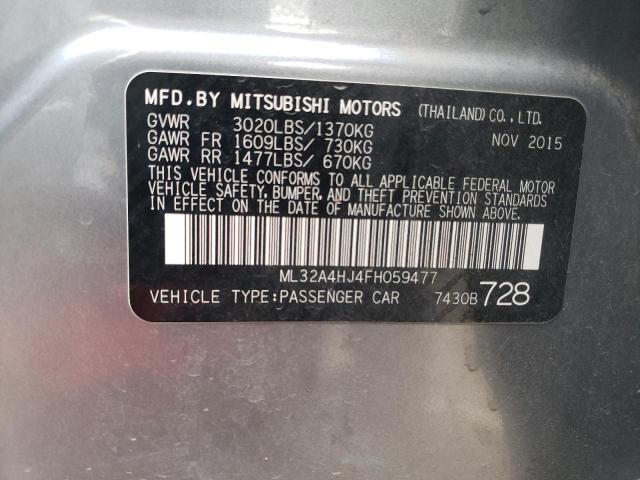 Photo 11 VIN: ML32A4HJ4FH059477 - MITSUBISHI MIRAGE 