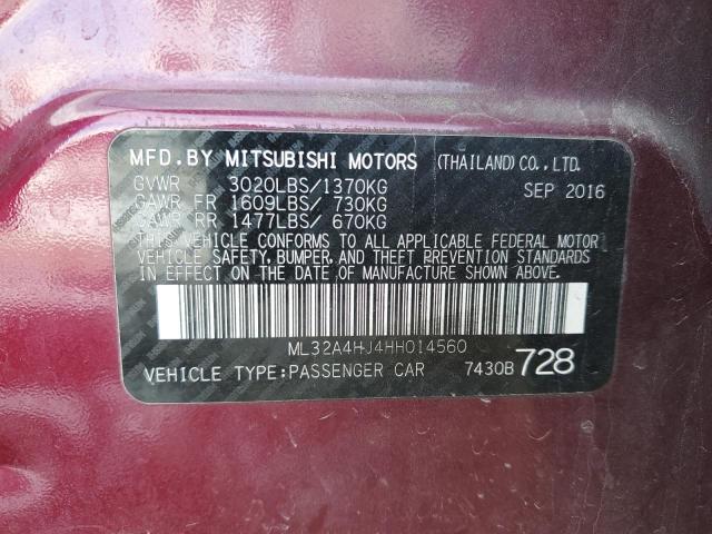 Photo 11 VIN: ML32A4HJ4HH014560 - MITSUBISHI MIRAGE 