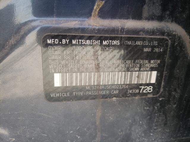 Photo 9 VIN: ML32A4HJ5EH023764 - MITSUBISHI MIRAGE ES 