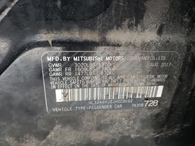 Photo 11 VIN: ML32A4HJ5JH003492 - MITSUBISHI MIRAGE SE 