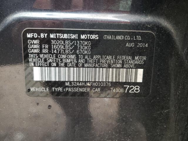 Photo 9 VIN: ML32A4HJ6FH010376 - MITSUBISHI MIRAGE ES 