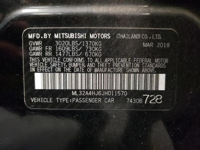 Photo 11 VIN: ML32A4HJ6JH011570 - MITSUBISHI MIRAGE 