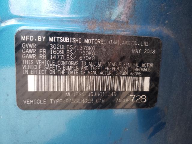 Photo 9 VIN: ML32A4HJ6JH013349 - MITSUBISHI MIRAGE SE 