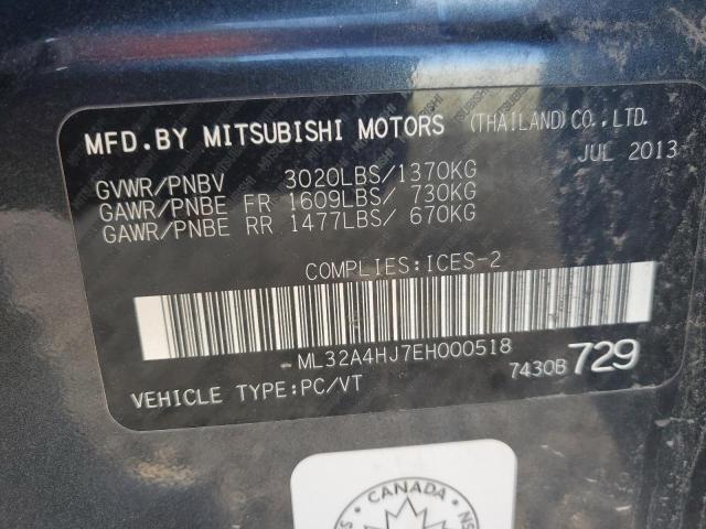 Photo 11 VIN: ML32A4HJ7EH000518 - MITSUBISHI MIRAGE 