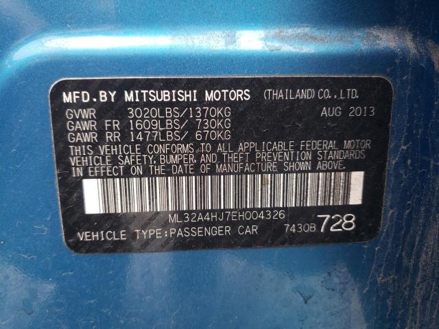 Photo 11 VIN: ML32A4HJ7EH004326 - MITSUBISHI MIRAGE 