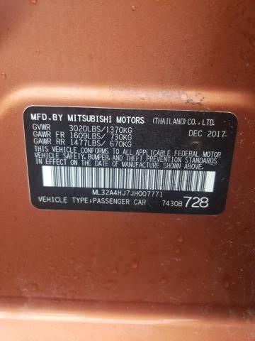 Photo 12 VIN: ML32A4HJ7JH007771 - MITSUBISHI MIRAGE 